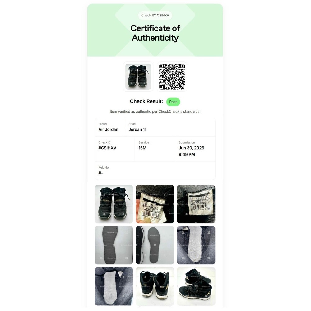 Air Jordan 11 Retro Heiress Black Stingray Youth 6Y, W7.5 – Authenticity COA‎ - Picture 8 of 8